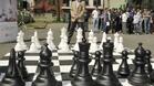 Нова атракция! 8-метров градински шах в Търново
