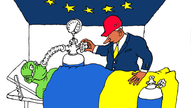 Украинският път към Европа в карикатури