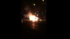 Такси се запали и изгоря в Шумен 