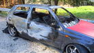 Кола изгоря в Търново
