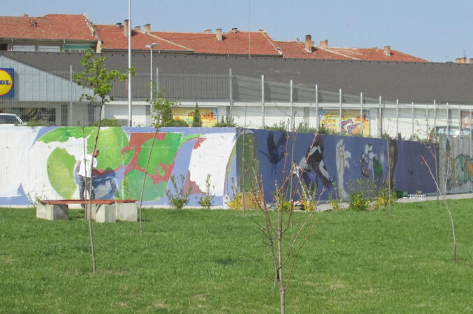 Графити разкрасиха парк в Г. Оряховица