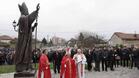 Откриха паметник на папа Йоан Павел II