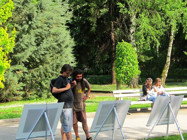 Снимки на манастири в парк "Марно поле"