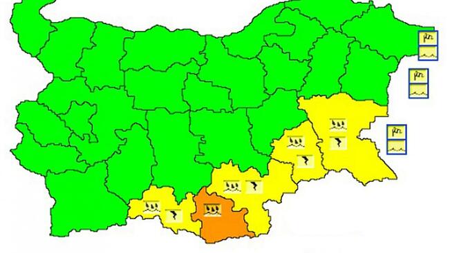 Дъжд и вятър във вторник, жълт код за крайбрежието ни
