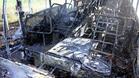 Румънски автобус изгоря на пътя