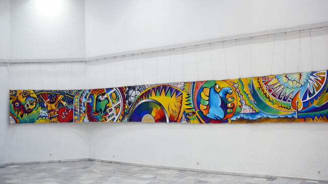 Млад художник подреди първата си изложба в Търново